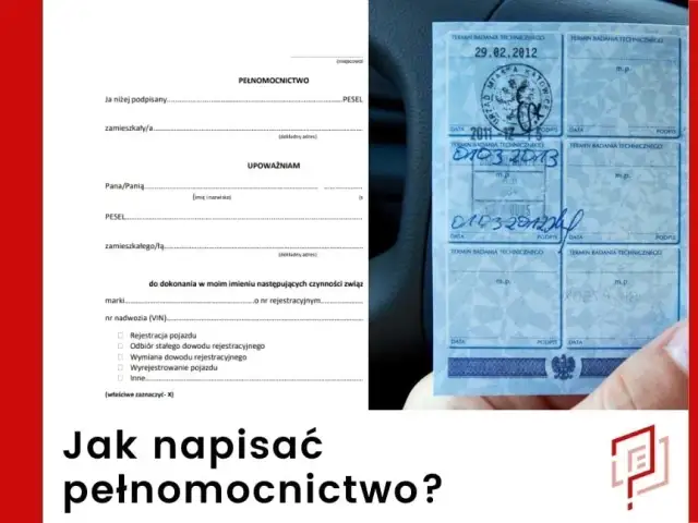 Jak napisać upoważnienie do wyrejestrowania samochodu krok po kroku