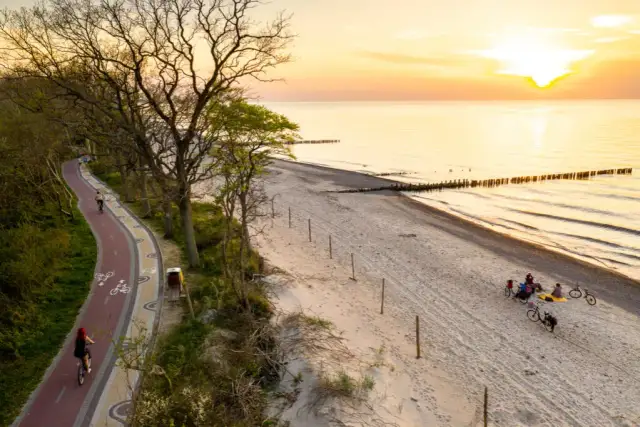 Trasa rowerowa Mielno Kołobrzeg - idealna na rodzinne wyprawy