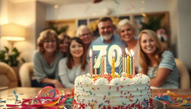 Śmieszne życzenia na 70 urodziny, które rozbawią jubilata i gości