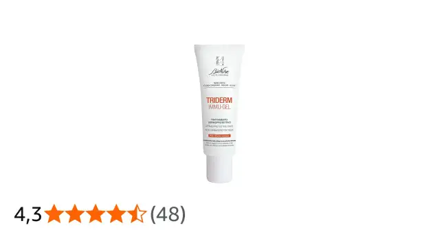 Biała tubka kremu Triderm Immu-Gel z pomarańczowym napisem.