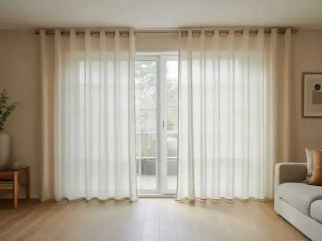 Jakie zasłony na okno tarasowe wybrać, by uniknąć słońca i spojrzeń?