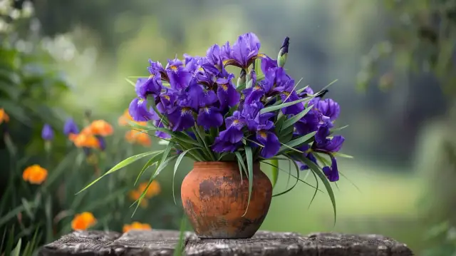 Kompozycje z irysów w ogrodzie – Porady i inspiracje