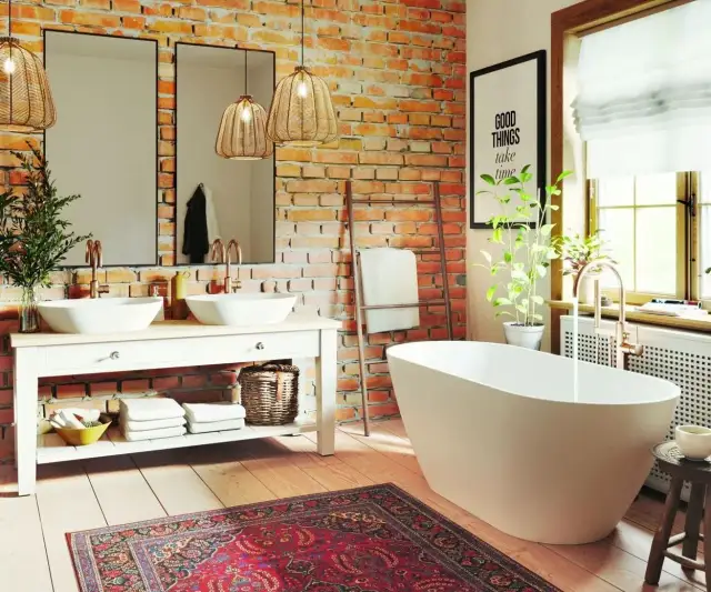 Co zamiast płytek w łazience? 7 stylowych alternatyw