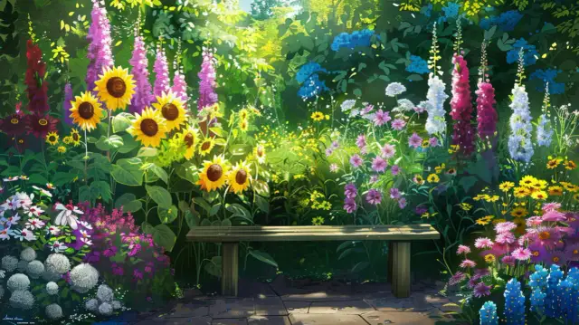 Kwiat ogrodowy wysoki - rośliny do ogrodu dla pasjonatów botaniki