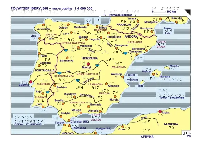 Gdzie jest półwysep iberyjski? Kompletna mapa z lokalizacją w Europie