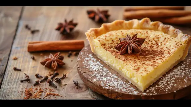 Ciasto kruche - Przepis na kruche ciasto z kremem i korzennymi przyprawami