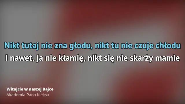 Witajcie w Naszej Bajce: Kultowa Piosenka z Akademii Pana Kleksa