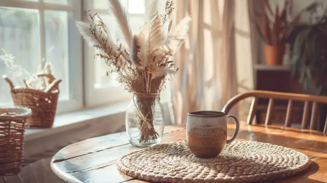 Codzienna dekoracja stołu w salonie: Inspiracje w stylu boho