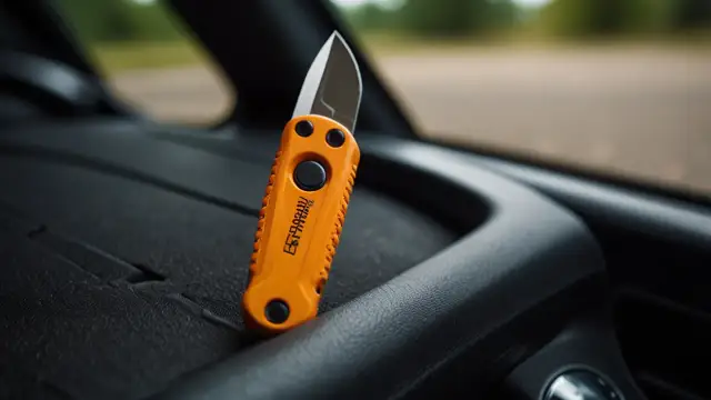 Najlepsze noże do cięcia pasów bezpieczeństwa – uniknij zagrożenia w awarii