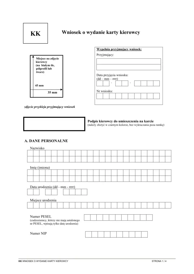 Jak poprawnie wypełnić wniosek o kartę kierowcy bez błędów i problemów