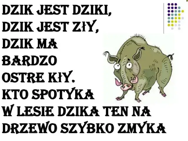 Dzik jest dziki wiersz - odkryj jego niezwykłe przesłanie i znaczenie