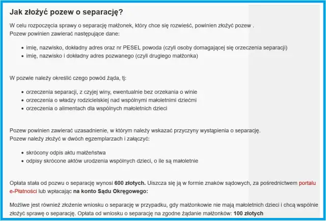 Jak złożyć pozew o separację: Krok po kroku - Procedura sądowa
