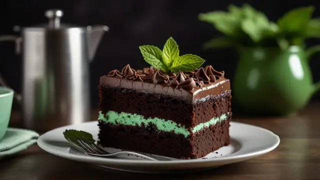 Odświeżający deser: Ciasto miętowe z czekoladą, idealne na każdą okazję