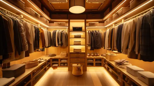 Oświetlenie garderoby: Jakie oświetlenie do garderoby jest najlepsze?