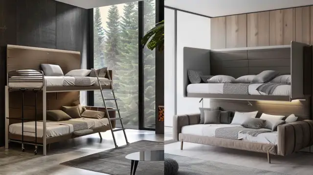 Łóżko piętrowe składane: Jakie łóżka piętrowe składające się w sofę są najlepsze?