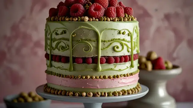 Tort malinowo-pistacjowy - wyjątkowy smak na każdą uroczystość