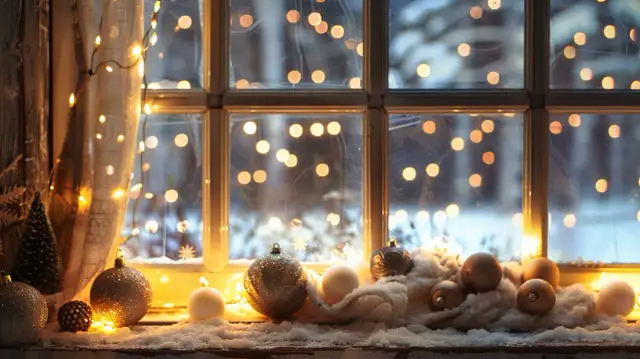 Świąteczne oświetlenie okna: 5 pomysłów na dekorację