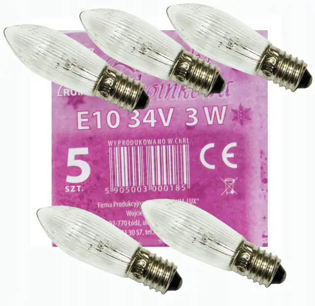Żarówka 34V 3W - idealne rozwiązanie do świeczników i dekoracji