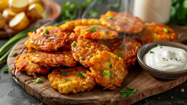 Placki z cukinii marchewki i ziemniaków: Zdrowy przepis na obiad