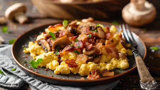 Jajecznica na boczku - ile kalorii ma popularne śniadanie?