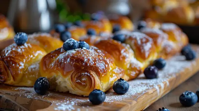 Drożdżówki z jagodami thermomix - Przepis na jagodowe bułeczki