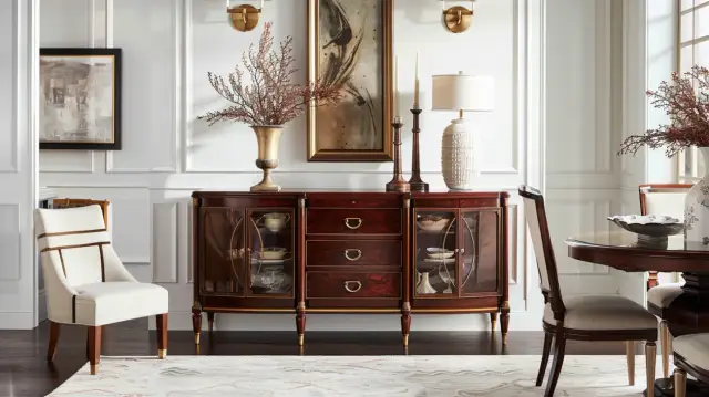 Majestatyczne mahoń: komody z mahoniowym szkłem