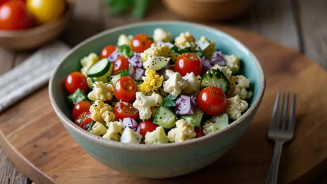 Sałatka z kalafiora fit - idealna na dietę i zdrowe odżywianie