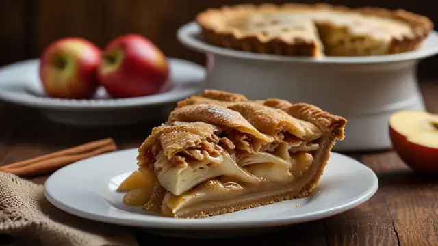Kruche ciasto z jabłkami i budyniową pianką: Idealne połączenie smaków 