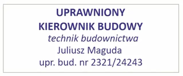 Pieczątka kierownika budowy: Elementy, wzór i zastosowanie