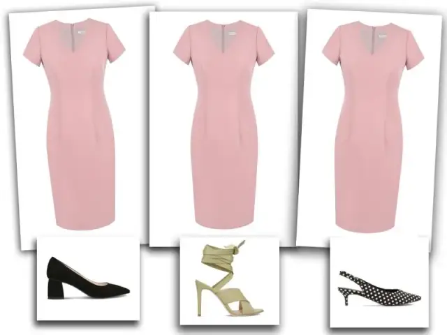 Jaki kolor butów pasuje do pudrowej sukienki, aby wyglądać stylowo?