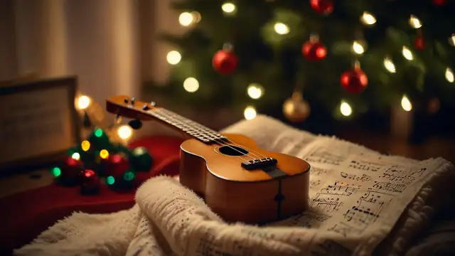 Kolęda "Wśród nocnej ciszy" na ukulele: nauka łatwych chwytów