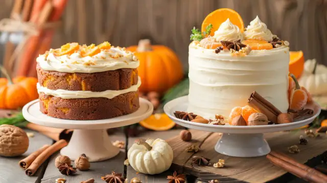Ciasto dyniowe z kremem - Ciasto marchewkowe z pomarańczowym kremem