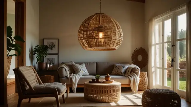 Jak wprowadzić naturalny urok do wnętrza za pomocą wiklinowej lampy sufitowej?