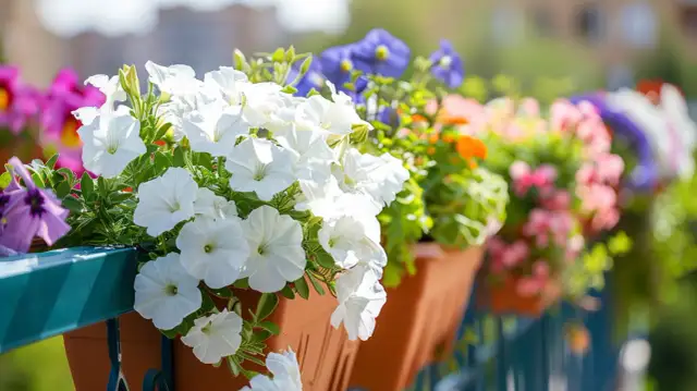 Małe drobne kwiaty - Najlepsze rośliny na balkon, które nadadzą uroku 