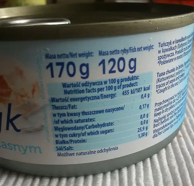 Ile kalorii ma tuńczyk w sosie własnym? Poznaj wartość odżywczą