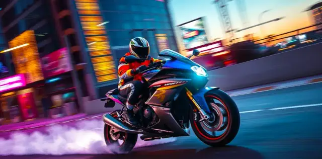 Adrenalina na motocyklu i w darmowych grach