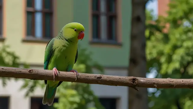 Kolorowe ptaki w miastach w Polsce - papugi to już rzeczywistość