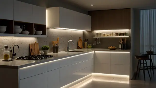 LED pod szafkami w kuchni: Jak zamontować i wybrać najlepsze opcje?