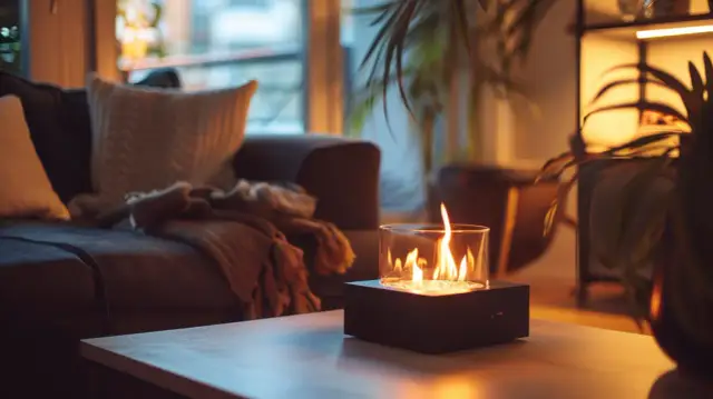 Mały biokominek - Idealny do małych przestrzeni, zapewniający ciepło