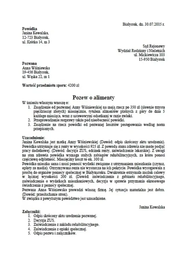 Czy można ręcznie napisać pozew o alimenty? Poznaj fakty