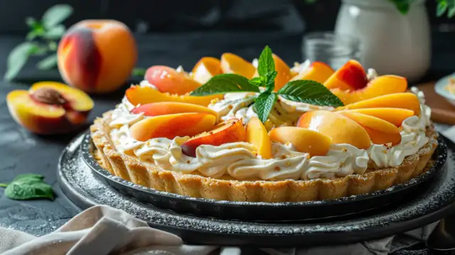 Kruche ciasto z mascarpone - Jak zrobić pyszne ciasto z brzoskwiniami