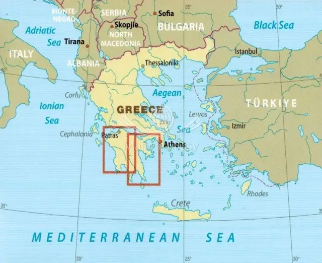 Gdzie leży półwysep Peloponez: szczegółowa lokalizacja w Grecji