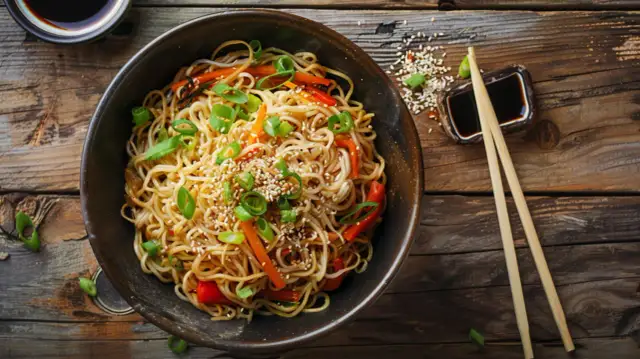 Makaron mien - Przepis na pyszny chiński makaron mien z warzywami