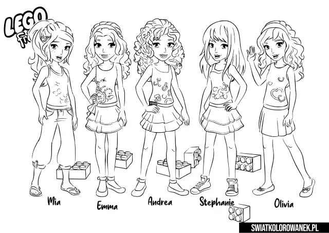 Kolorowanki Lego Friends – kreatywne arkusze do kolorowania dla dzieci
