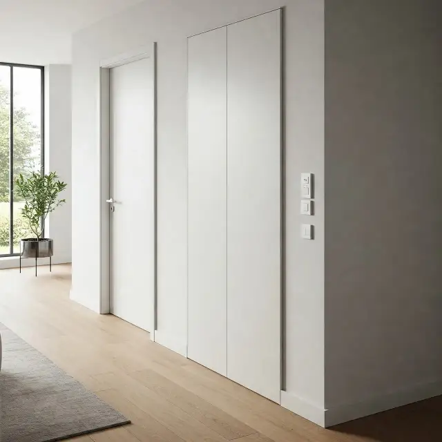 Minimalizm do kwadratu: Drzwi zlicowane ze ścianą i ukryte ościeżnice – Przewodnik po technologiach i montażu