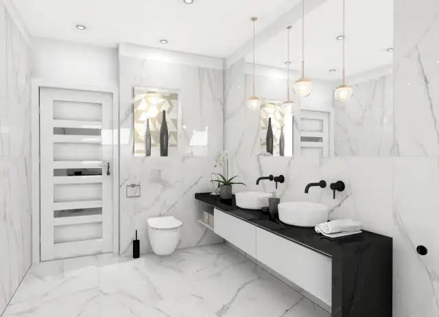 Biało czarna łazienka jakie dodatki? Inspiracje, które zachwycą każdego.