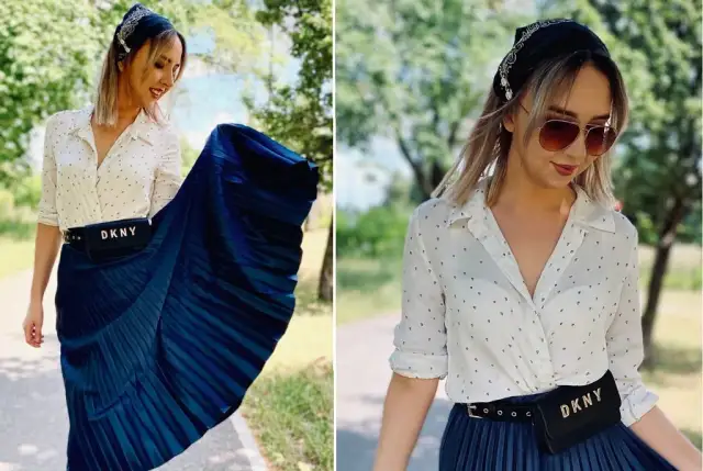 Stylizacje z czarną plisowaną spódnicą midi: 10 modnych inspiracji