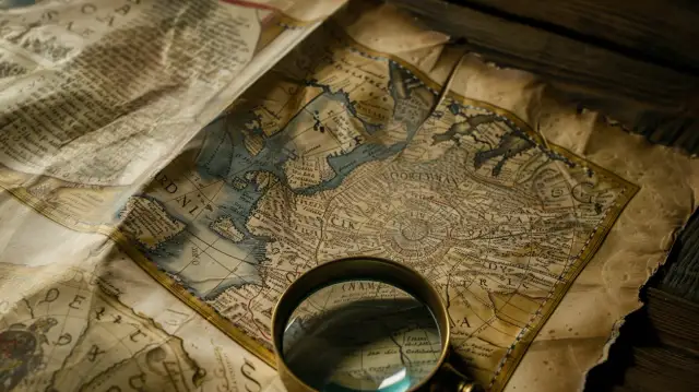 Mapa Polski przed rozbiorami: Ślad dawnej granicy.