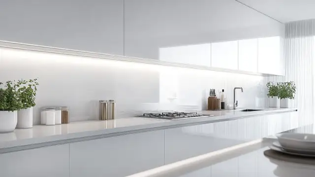 Lacobel w białej kuchni: nowoczesne rozwiązania i praktyczne porady
