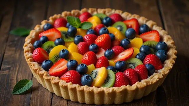 Słodka propozycja ciasta owocowego na kruchym spodzie: Przepis